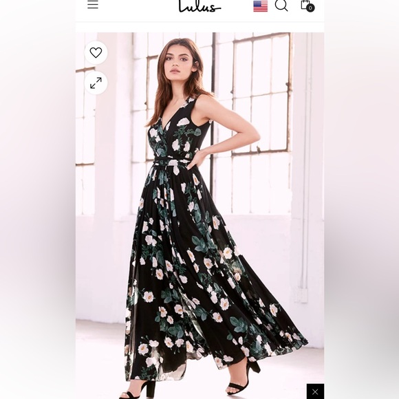 NWOT Lulus magnolia blooms floral maxi dress - Picture 4 of 11